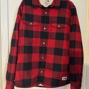 The North Face Red and Black Plaid Jacket